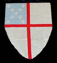 Episcopal Church shield, needlepoint